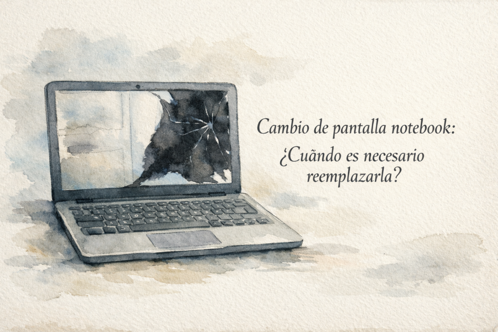 se me rompio la pantalla del notebook