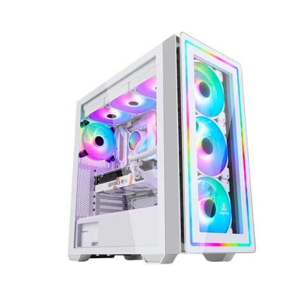 Técnico de TECNOPULSE realizando servicio técnico de PC